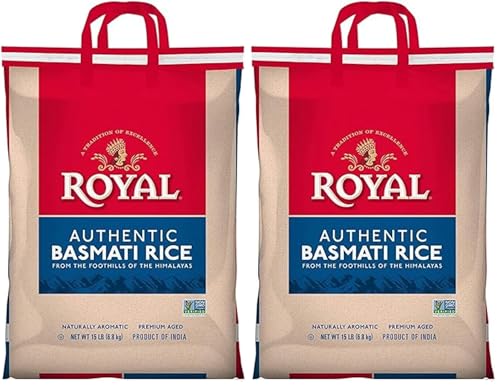 Authentic Royal Basmati White Rice, 15 lbs (Pack of 2)