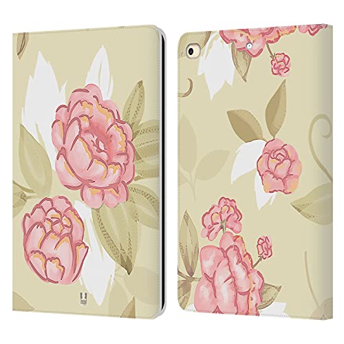 Funda de cuero tipo libro Rosas Añejas para Apple iPad 9.7 2017 y 2018