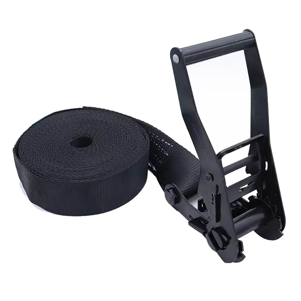 Cinghie A Cricchetto,Resistenti Per Carico 4000 Kg Set Di Cinghie Di Fissaggio Da 38mm Cinghie Fissaggio Con Cricchetto Per Il Fissaggio Di Camion E Il Raggruppamento(Black2,3.8cmx3m/1.49x118in)