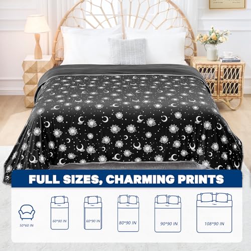 Image of inhand Cooling Blanket Throw(50 inchx60 inch) - Double Sided Cooling Blankets for Hot Sleepers, Cool Soft Lightweight Summer Blanket for Beach, Sofa Bed Couch, Room Decor, Gifts for Women Men Charcoal Black