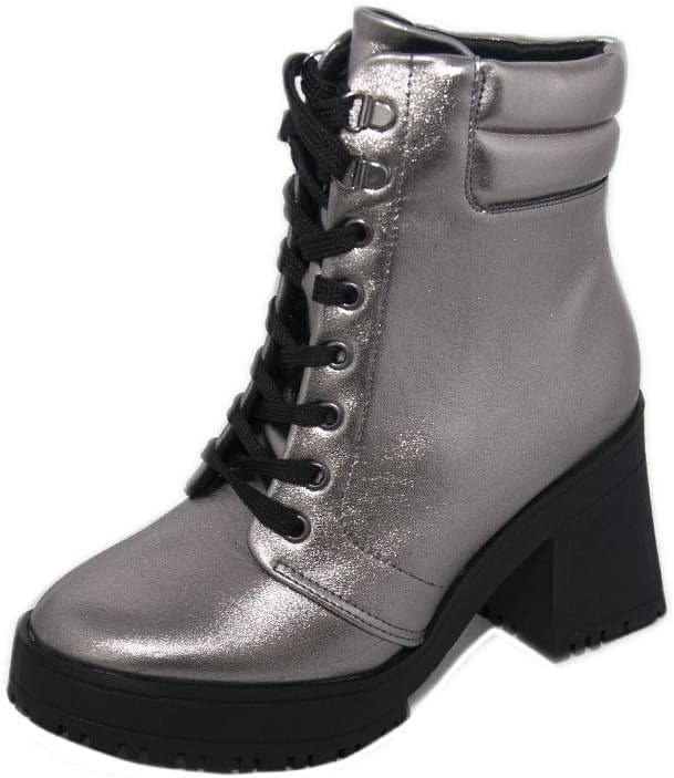 Coturno Feminino Vizzano Metalizado Tratorado Prata – 35