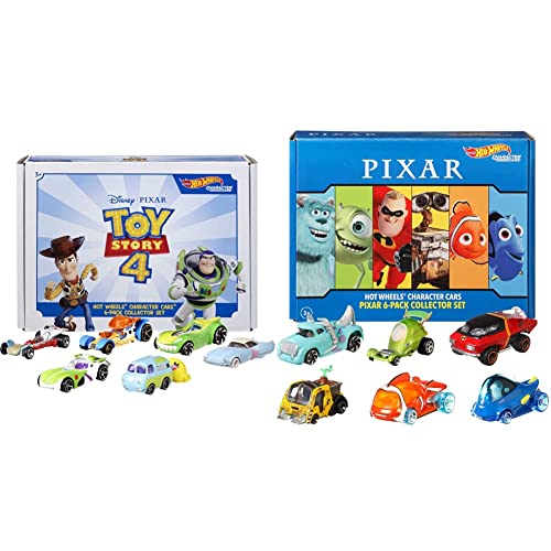 âDisney Pixar Toy Story 4 Character Cars by Hot Wheels 1:64 Scale Woody & Character Cars 6-Pack: Disney Pixar, 1:64 Vehicles for Collectors and Kids 3 Years Old & Up [Amazon Exclusive]