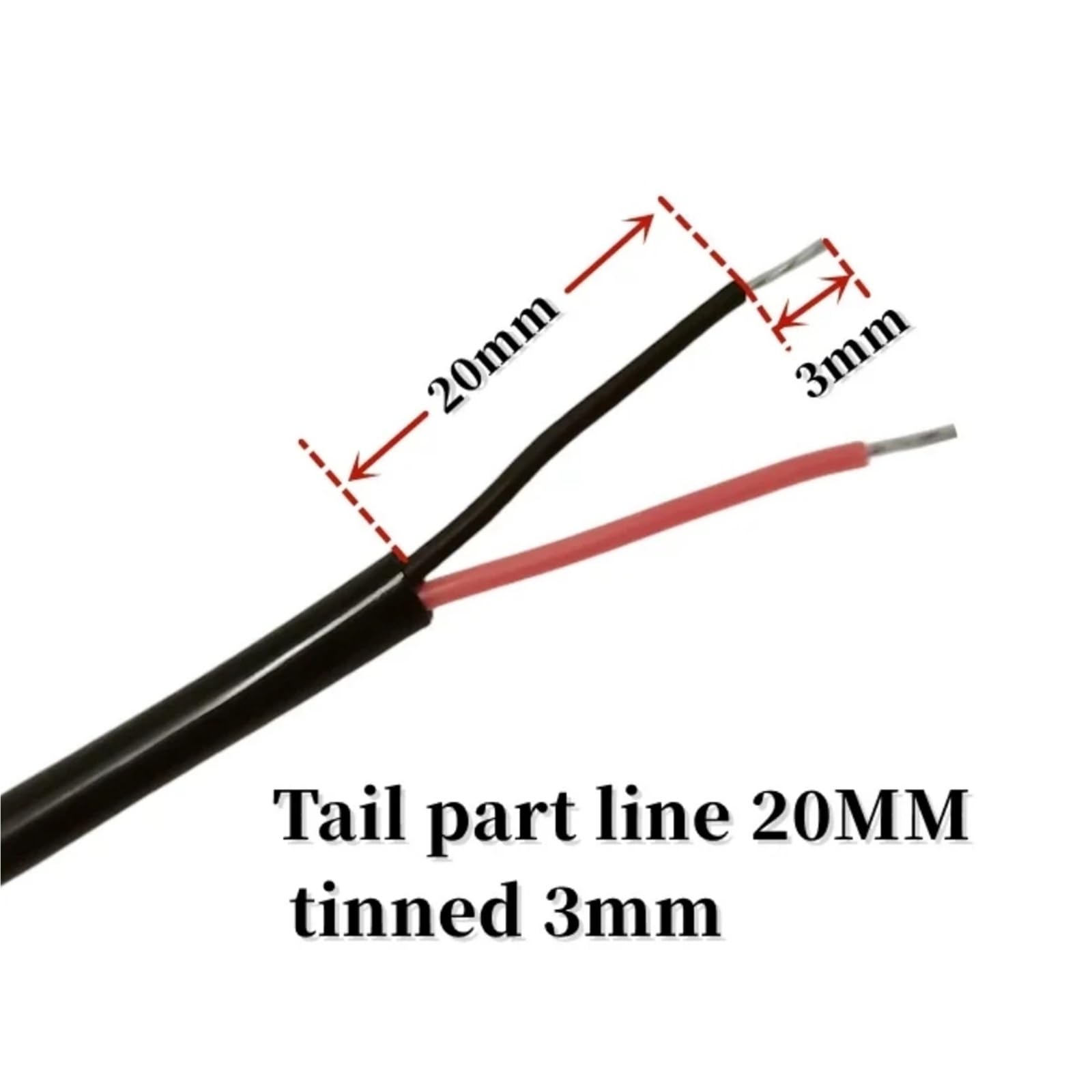 Podwójny tor wodoodporny czujnik temperatury 10K 4x30mm drut silikonowy Odporność na temperaturę 200 stopni B3950 1% L25CM