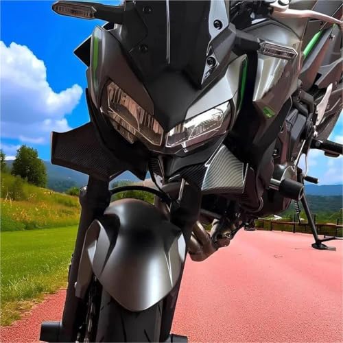 Becquet de capot pour Kawasaki Z650 2021-2024 extension de carénage style carbone - 6
