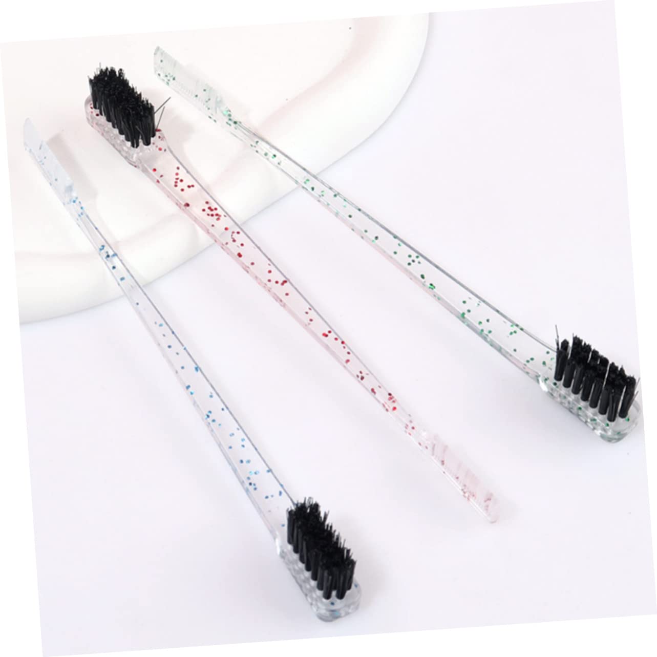 FRCOLOR 48pezzi Spazzola Doppia Estremità Per Sopracciglia Di Pennelli Per Trucco Con Pettine e Spazzola Per Definire e Modellare Le Sopracciglia Strumento Di Bellezza Per Makeup