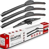 RAINTOK Windshield Wiper Blades Replacement for 2007-2014 Toyota FJ Cruiser Original Factory Quality Front Rear Wipers Blade Set for My Car - 16' 14' 14' 10' (Pack of 4)