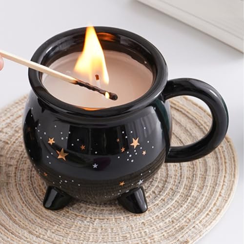 Generisch Taza negra para hervidor – Vajilla de cerámica de 11 onzas | Taza de vela de, taza de cerámica para café, té y bebidas, chocolate, queso, mantequilla, mujer y hombre Generisch Taza negra para hervidor – Vajilla de cerámica de 11 onzas | Taza de vela de, taza de cerámica para café, té y bebidas, chocolate, queso, mantequilla, mujer y hombre