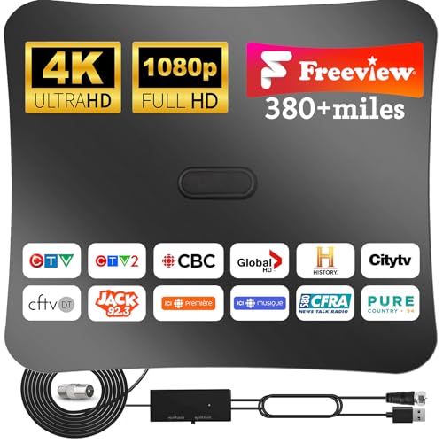 2024 New Upgraded TV Antenna - Indoor TV Antenna for Free Local C...