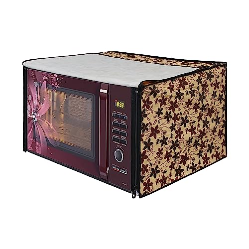 Image of DREAM KING Stylish Design & Printed Microwave Oven Cover Full Closure |waterproof & Dustproof Oven Cover Suitable for All Models - Multicolour SA04