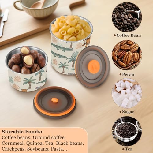 Contenedor Hermético de Café Acero Inoxidable 900ml miniatura 5
