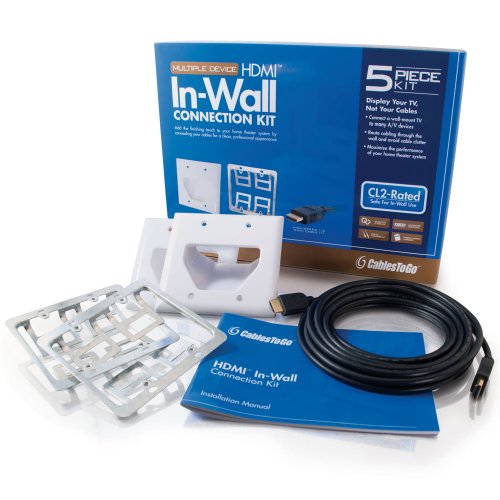 C2G/Cables to Go Multiple Device HDMI In-Wall Connection Kit, 5-piece 45036