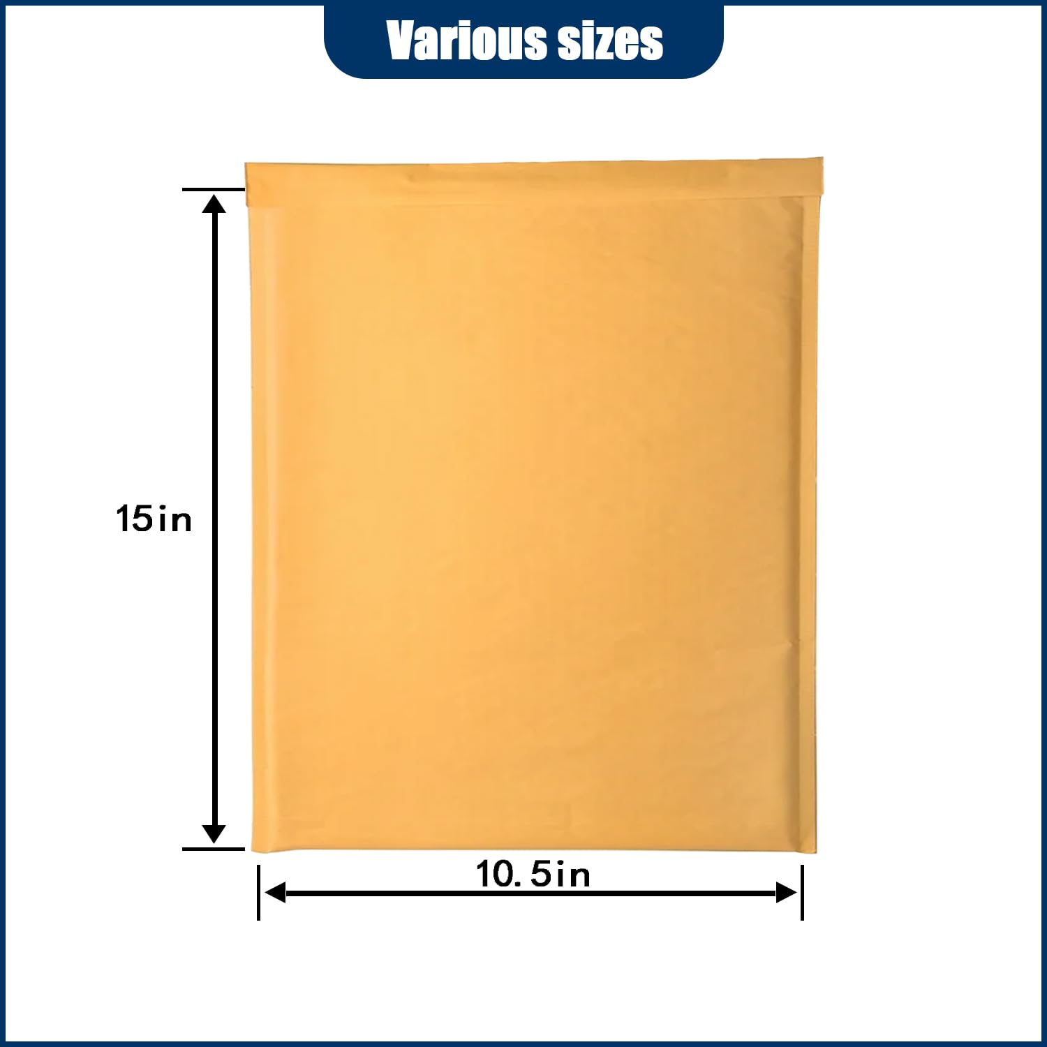 100 Pack USA Made Kraft Bubble Mailers (#1) 7.25x12 Inches - Foto 2
