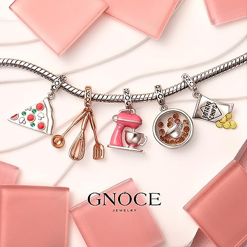 GNOCE Baker's Mixer Pendant Charms 925 Sterling Silver Dangle Charm for Bracelet Jewelry Gift For Women Wife Fit Snake Chain Bracelets3
