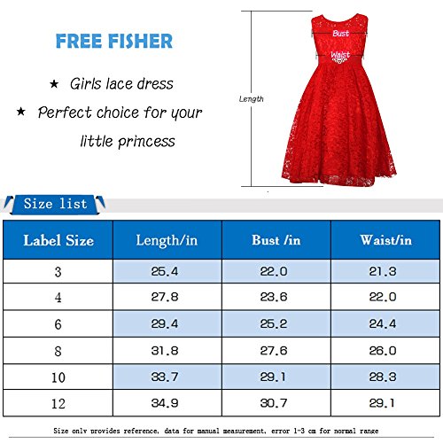 FREE FISHER Kids Girls Pleated Lace Dress Prom Party Pageant White