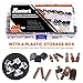 Rustark 155Pcs 5 Styles Bronze Shelf Pegs Shelves Pins Bracket Pegs Cabinet Support Metal Pegs Assortment Kit for Glass Shelf Holes Bookshelf Furniture