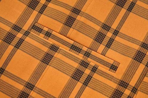 Men's Slim Fit Plaid Suit Vest - Lightweight Checkered V-Neck Waistcoat for Wedding, Business, Prom & Casual Occasions4