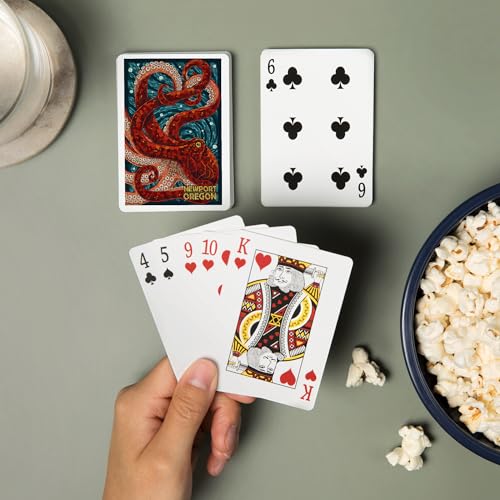 Naipes de Poker Newport Oregon Octopus Mosaic 52 cartas miniatura 2