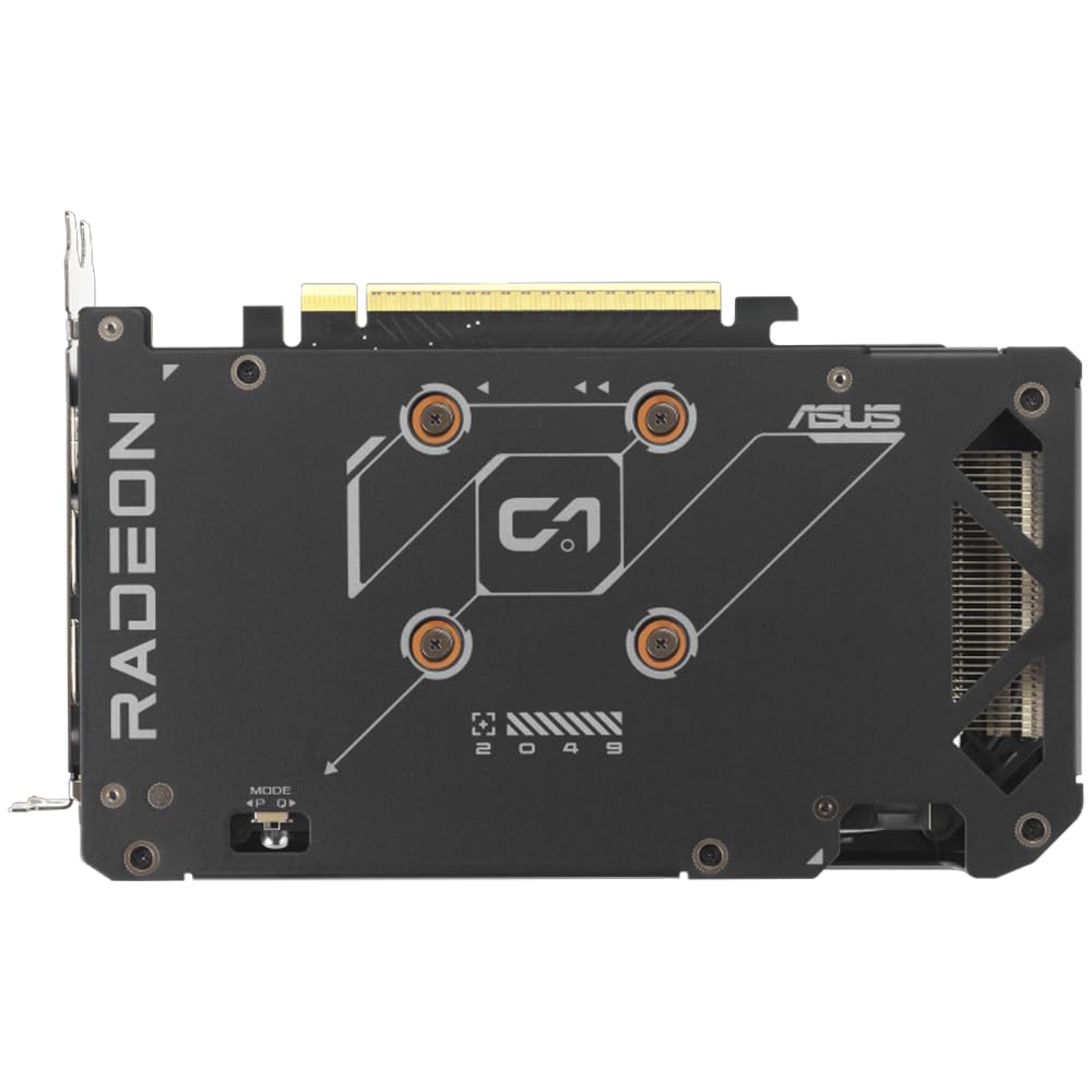 ASUS Dual AMD Radeon RX 9060, karta graficzna 8G GDDR6, 128-bitowy, PCIe 5.0, 1 HDMI 2.1, 2 DisplayPort 2.1, konstrukcja 2,5, wentylatory Axial-Tech, technologia 0db, GPU Tweak III, czarny