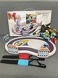 3T6B Dual-Person Motion-Sensing Racing Toy, Wireless Remote-Controlled Sports Track Set, Motion-Sensing Wristband, U-Shaped Electric Track, Gift for Children