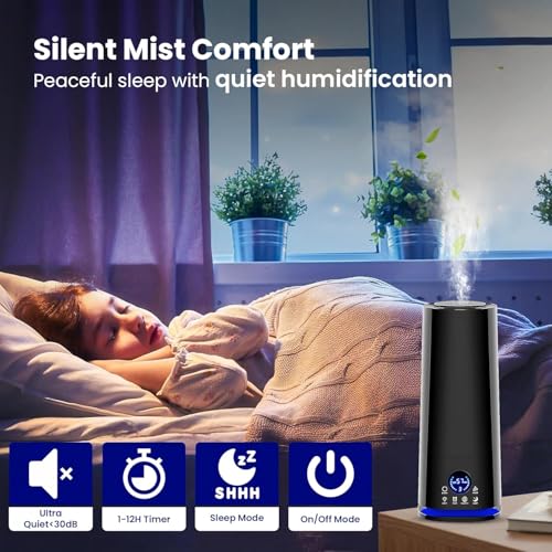 Image of Humidifire for Room Moisture, Aroma Diffuser for Home, Mist Maker, Cool Mist Humidifier, Small Quiet Air Humidifier, Ultrasonic Essential Oil Diffuser Electric (Humidifire)