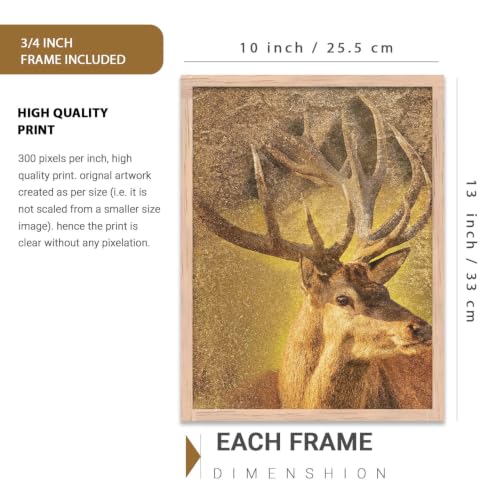 Image of kotart Set of 3 Framed Painting for Wall Decoration Abstract Paintings Modern Art - Wall Painting for Living Room Bedroom - Paintings with Frame - Room Decor /Wall Decor Set of 3 (10x13 inch)