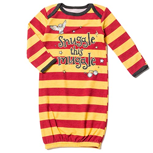 Harry Potter Hedwig Owl Baby Long Sleeve Swaddle Sleeper Gowns Newborn2