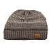 CC Confetti Ombre Warm Chunky Soft Stretch Knit Slouch Beanie Skull Cap Hat Dk. Gray