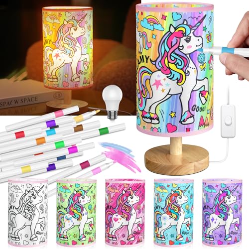 NuuNuy DIY Unicorn Night Light for Girls Room - Paint Your Own La...
