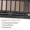 W7-Mighty-Mattes-Eyeshadow-Palette-12-Pigmented-Colors-Creamy-Long-lasting-Includes-Natural-Nudes-Grays-Smokey-Browns-Eye-Makeup-Transition-Base-Shades-Cruelty-free W7 Mighty Mattes Eyeshadow - 12 Matte Nude Colours â Flawless & Natural Long-Lasting Makeup Palette