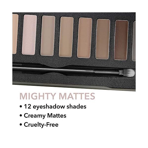 W7-Mighty-Mattes-Eyeshadow-Palette-12-Pigmented-Colors-Creamy-Long-lasting-Includes-Natural-Nudes-Grays-Smokey-Browns-Eye-Makeup-Transition-Base-Shades-Cruelty-free W7 Mighty Mattes Eyeshadow - 12 Matte Nude Colours â Flawless & Natural Long-Lasting Makeup Palette