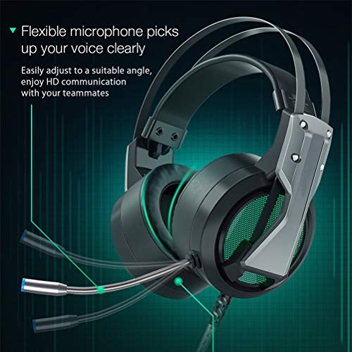 Yourshi Gaming-hoofdtelefoon Met Microfoon 7.1 Surround Sound Geluidsisolerend Game Headset Gaming Voor Computer PC Voor PS4 - Afbeelding 4