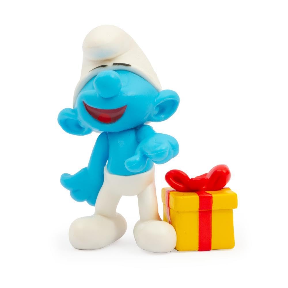 Coppia Personaggi Puffi Burlone e Quattrocchi, Alti 5,5 Cm, Il Puffo Quattrocchi Cambia Colore Con Il Freddo, Per Bambini A partire Dai 3 Anni