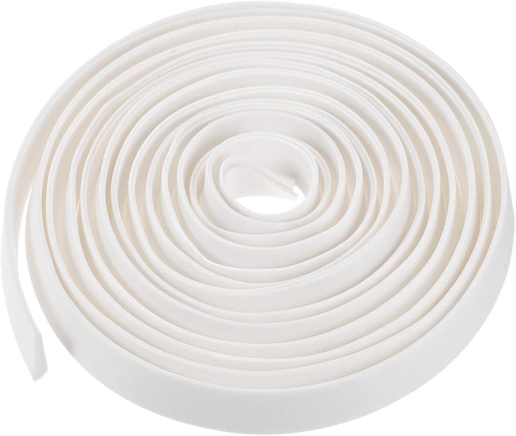uxcell Edge Trim U Seal Extrusion, Silicone White U Channel Edge