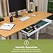 Uprite Ergo Under Desk Long Fit Pen & Pencil Drawer & Slim Organizer for Height Adjustable Desks (White, 33 x 9.5)