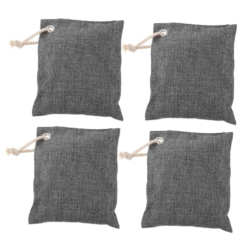 Topperfun 4er Aktivkohle Luftreinigungsbeutel Bambuskohle