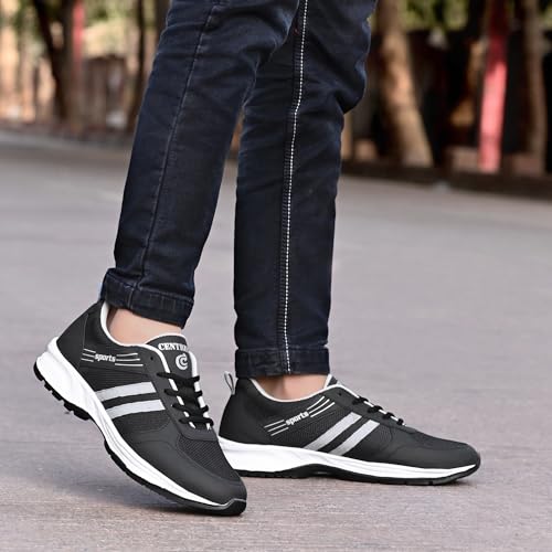 Image of Centrino Men's Sneaker Shoes Stylish | Shoes for Man Casual Sports | Lightweight Breathable Lace-Up Walking Shoes with Cushioned Insole | Comfortable Anti-Skid Canvas Sneakers for Men | Mens Shoes (9201)