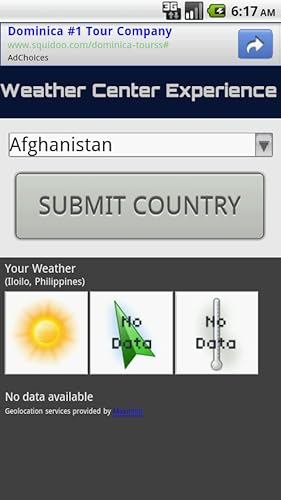 Weather Center Experience