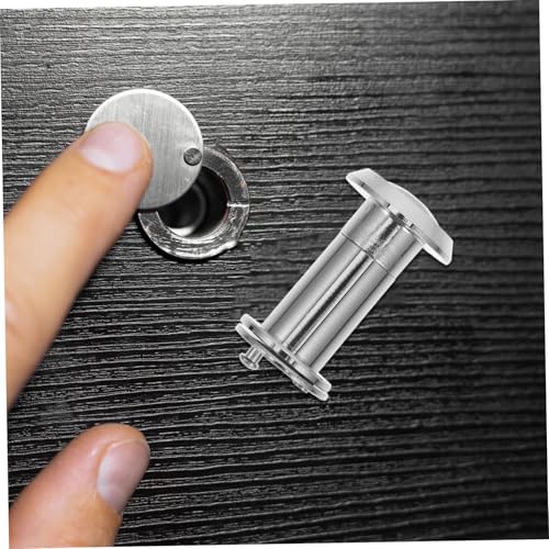 Visor de puerta de seguridad Tofficu de 220 grados con lente angular, construcción de aleación de zinc, instalación fácil, mirilla para puertas interiores y exteriores con cubierta de privacidad miniatura 4