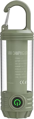 Luz de Camping LED Linterna de Camping Lámpara Camping con USB Recargable Portátiles Luz de Emergencia Acampar, Función Gancho, 300 Lúmenes, IPX4 para Camping Senderismo Emergencias