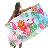 Winthome Microfiber Sand Free Beach Towel Thin Quick Fast Dry 35.4" x 70.8” Oversized Extra Large Li