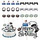 Fyfjur Videospiel Tortendeko Geburtstag, 25 Stück Geburtstagsdeko Gaming, Cupcake Muffin Deko, Spielkonsolen Thema Happy Birthday Tortendeko für Geburtstag Videospiel Party