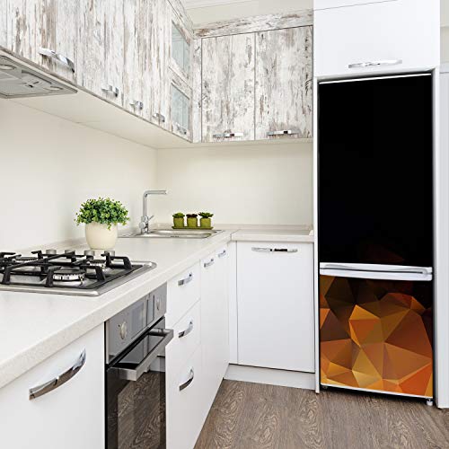 Vinilo para nevera de 60x180 cm autoadhesivo con diseño de triángulos abstractos para cocina 4