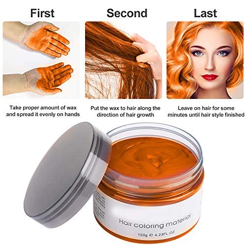 Spray temporal para cabello color naranja 4.23 oz miniatura 5