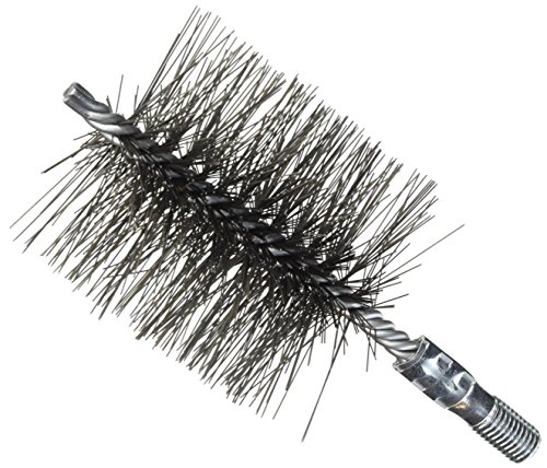 Ofenrohrbürste Drahtbürste Kaminbürste Heizkesselbürste Schornsteinbürste Kaminofenbürste Kaminbesen Rohrbürste eckig aus formstabilem Stahldraht Kaminkehrerqualität (30x80mm)