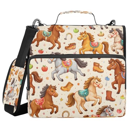 Carpeta con cremallera Cute Horse para solucionar el desorden de folios