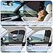 ZATOOTO Car Window Shades Upgraded Driver Side Window Shade with Blackout Layer Foldable Desgin Adjustable Half-Blackout & Mesh Design Just Snap by Magnet Universal for Most Cars