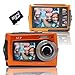 SVP Aqua 5800 Orange (with Micro 8GB) 18MP Dual Screen Waterproof Digital Camera