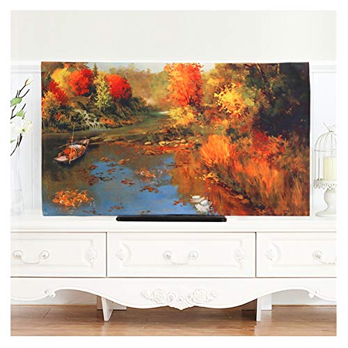 TV-Staubschutz, Europäische Dekorativer Innen Schirm-Abdeckung, Handgefertigt, 32-75 Zoll, Ölgemälde-Art TV-Schirm-Schutz, LCD-Schirm/Bogensieb
