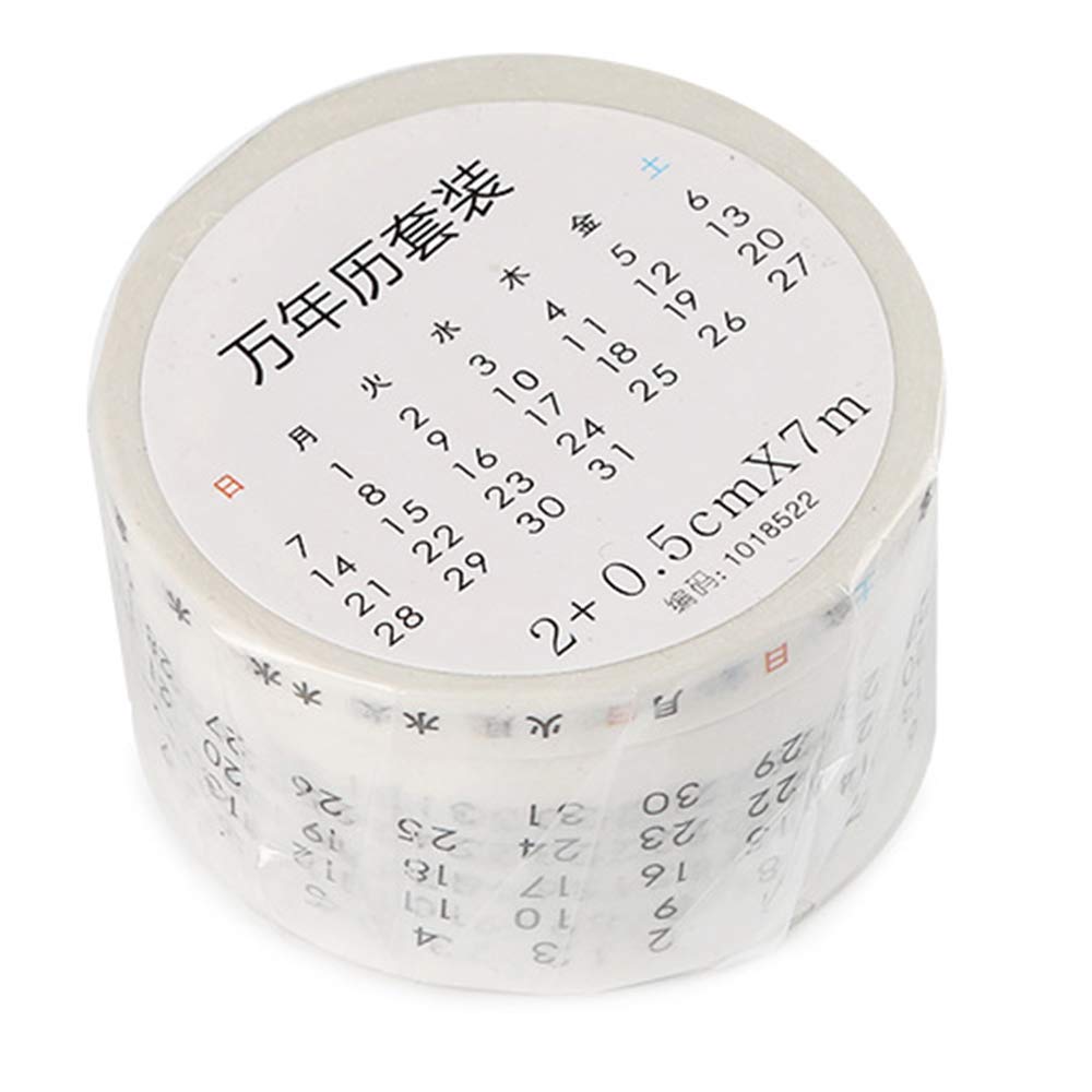 Amazon.co.jp: マスキングテープ 和紙テープ 万年カレンダー 文房具