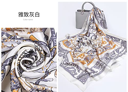 Big Square Silk Scarf in Abstract Patterns,100% Silk,5+ Optional Colors,110cm x 110cm,真丝围巾3